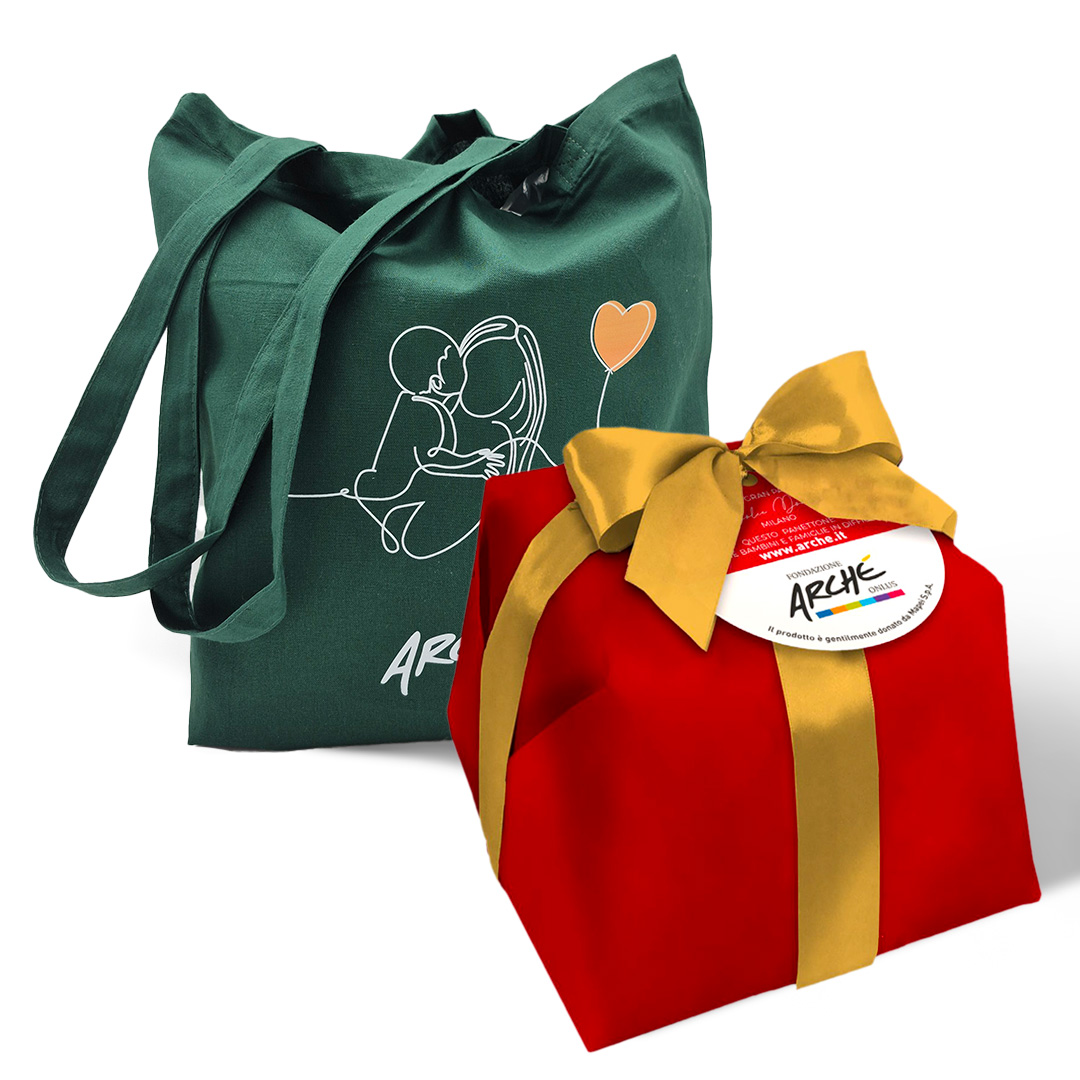 Panettone con Shopper Verde